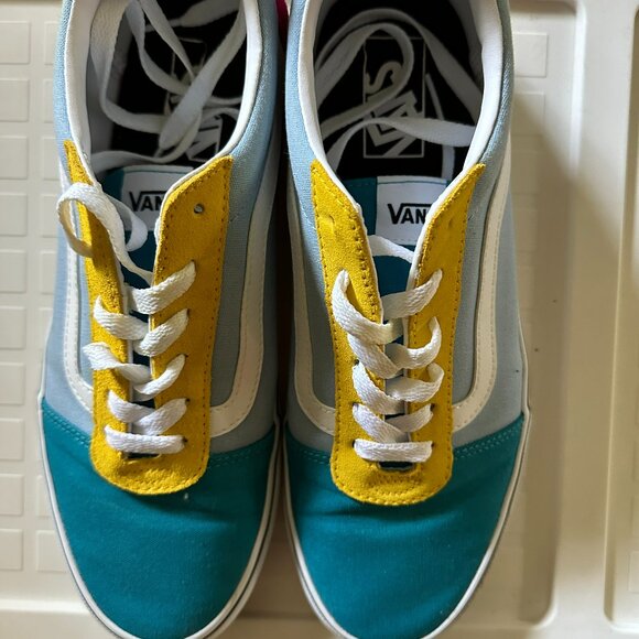 Vans Ward Color Block Blue/Yellow - Picture 1 of 3